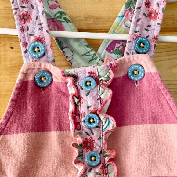Matilda Jane World Traveler Overalls Infant Girls Size 6-12 months - Picture 6 of 9